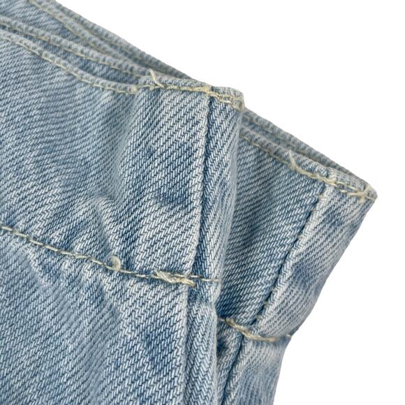 Free People We The Free Boho Light Denim Coverall Jumpsuit Defined Waist Women S - Picture 11 of 16